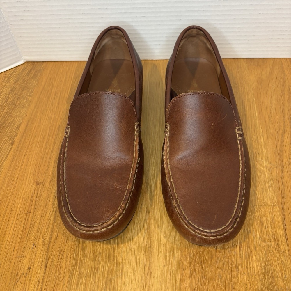 Polo Ralph Lauren Redden Drivers Slip-On Mens Sz. 8.5 Leather Shoes Brown Loafer